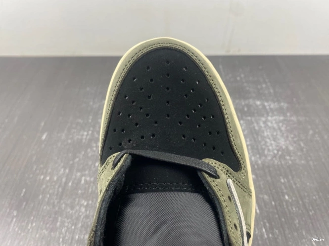 Bmlin 1 TRAVIS OG SP LOW JORDAN AIR SCOTT 'BLACK X OLIVE' DM7866-002 0716